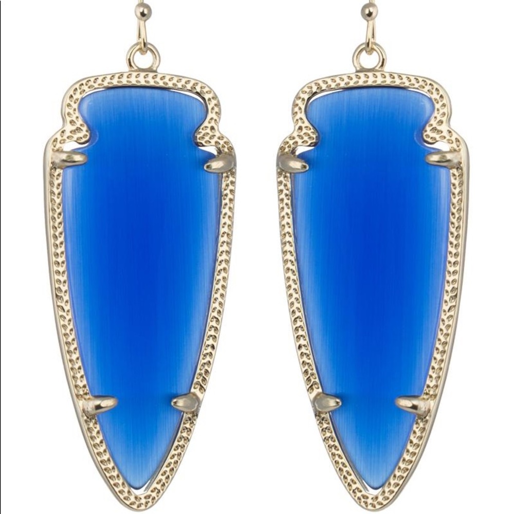 Kendra Scott cobalt Skylar earrings